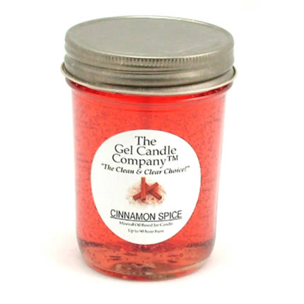 Cinnamon Spice Scented Gel Candle Classic Jar Cinnamon Spice Scented Gel Candle Classic Jar