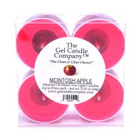 Mcintosh Apple Scented Gel Candle Tea Lights - 4 pk. (image for) Mcintosh Apple Scented Gel Candle Tea Lights - 4 pk.