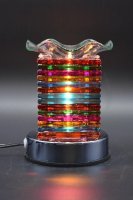 Colorful Glass Design Touch Warmer Diffuser Aroma Lamp (image for) Colorful Glass Design Touch Warmer Diffuser Aroma Lamp