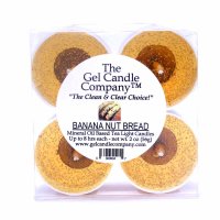 Banana Nut Bread Scented Gel Candle Tea Lights - 4 pk. (image for) Banana Nut Bread Scented Gel Candle Tea Lights - 4 pk.