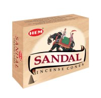 Sandal - Box of 10 Incense Cones (image for) Sandal - Box of 10 Incense Cones