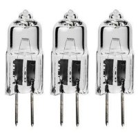 3 pack of 35 Watt Halogen Bulbs For Warmers 2 pins 120 Volt (image for) 3 pack of 35 Watt Halogen Bulbs For Warmers 2 pins 120 Volt