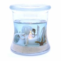Seahorse Hour Glass Seascape Forever Gel Candle Design (image for) Seahorse Hour Glass Seascape Forever Gel Candle Design