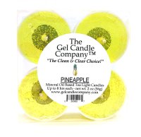 Pineapple Scented Gel Candle Tea Lights - 4 pk. (image for) Pineapple Scented Gel Candle Tea Lights - 4 pk.
