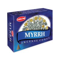 Myrrh - Box of 10 Incense Cones (image for) Myrrh - Box of 10 Incense Cones