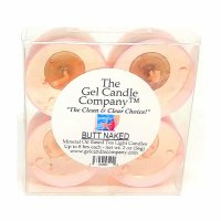 Butt Naked Scented Gel Candle Tea Lights - 4 pk. (image for) Butt Naked Scented Gel Candle Tea Lights - 4 pk.