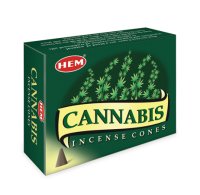 Cannabis - Box of 10 Incense Cones (image for) Cannabis - Box of 10 Incense Cones