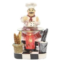 Chef Figurine Statue Oil Melt Warmer On Dimmer (image for) Chef Figurine Statue Oil Melt Warmer On Dimmer