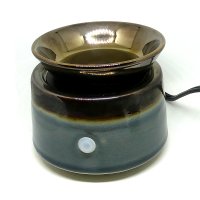 Copper & Sage Ceramic Electric Oil And Melt Warmer With Dish (image for) Copper & Sage Ceramic Electric Oil And Melt Warmer With Dish
