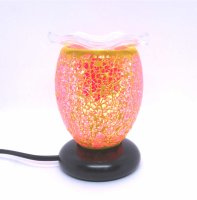 Coral Cracked Cylinder Dimmable Diffuser Warmer (image for) Coral Cracked Cylinder Dimmable Diffuser Warmer
