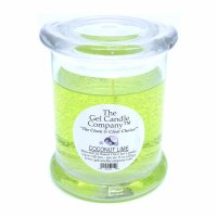 Coconut Lime Scented Gel Candle up to 120 Hour Deco Jar (image for) Coconut Lime Scented Gel Candle up to 120 Hour Deco Jar