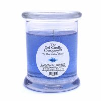 Cool Water Inspired Scented Gel Candle up to 120 Hour Deco Jar (image for) Cool Water Inspired Scented Gel Candle up to 120 Hour Deco Jar
