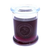 The Gel Candle Company Glass Etched USA Marines Black Raspberry Vanilla Scented Up to 120 Hour Deco Jar (image for) The Gel Candle Company Glass Etched USA Marines Black Raspberry Vanilla Scented Up to 120 Hour Deco Jar