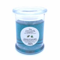 Eucalyptus Mint Scented Gel Candle up to 120 Hour Deco Jar (image for) Eucalyptus Mint Scented Gel Candle up to 120 Hour Deco Jar