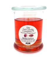 Mango Papaya Scented Gel Candle up to 120 Hour Deco Jar (image for) Mango Papaya Scented Gel Candle up to 120 Hour Deco Jar