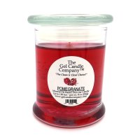 Pomegranate Scented Gel Candle up to120 Hour Deco Jar (image for) Pomegranate Scented Gel Candle up to120 Hour Deco Jar