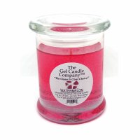 Watermelon Scented Gel Candle up to 120 Hour Deco Jar (image for) Watermelon Scented Gel Candle up to 120 Hour Deco Jar