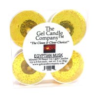 Egyptian Musk Scented Gel Candle Tea Lights - 4 pk. (image for) Egyptian Musk Scented Gel Candle Tea Lights - 4 pk.