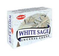 White Sage - Box of 10 Incense Cones (image for) White Sage - Box of 10 Incense Cones