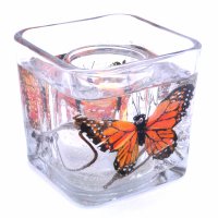 Flameless Monarch Butterfly Forever Gel Candle Design (image for) Flameless Monarch Butterfly Forever Gel Candle Design