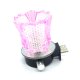Pink Glass Glass Plug in Aroma Warmer Oil Dimmer Control w/Dish (image for) Pink Glass Glass Plug in Aroma Warmer Oil Dimmer Control w/Dish