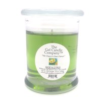 Sage and Citrus Scented Gel Candle up to 120 Hour Deco Jar (image for) Sage and Citrus Scented Gel Candle up to 120 Hour Deco Jar