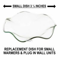 Small Glass Wavy Edges Glass Dish For Electric Plug In Warmers (image for) Small Glass Wavy Edges Glass Dish For Electric Plug In Warmers