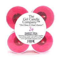 Sweet Pea Scented Gel Candle Tea Lights - 4 pk. (image for) Sweet Pea Scented Gel Candle Tea Lights - 4 pk.