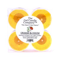 Orange Blossom Scented Gel Candle Tea Lights - 4 pk. (image for) Orange Blossom Scented Gel Candle Tea Lights - 4 pk.