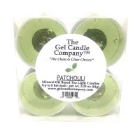 Patchouli Scented Gel Candle Tea Lights - 4 pk. (image for) Patchouli Scented Gel Candle Tea Lights - 4 pk.