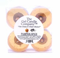 Pumpkin Spice Scented Gel Candle Tea Lights - 4 pk. (image for) Pumpkin Spice Scented Gel Candle Tea Lights - 4 pk.