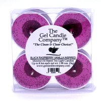 Black Raspberry Vanilla Inspired Gel Candle Tea Lights - 4 pk. (image for) Black Raspberry Vanilla Inspired Gel Candle Tea Lights - 4 pk.