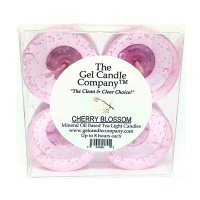 Cherry Blossom Scented Gel Candle Tea Lights - 4 pk. (image for) Cherry Blossom Scented Gel Candle Tea Lights - 4 pk.