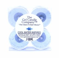 Coolwater Inspired Scented Gel Candle Tea Lights - 4 pk. (image for) Coolwater Inspired Scented Gel Candle Tea Lights - 4 pk.