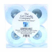 Juniper Mist Scented Gel Candle Tea Lights - 4 pk. (image for) Juniper Mist Scented Gel Candle Tea Lights - 4 pk.