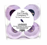 Lavender Scented Gel Candle Tea Lights - 4 pk. (image for) Lavender Scented Gel Candle Tea Lights - 4 pk.