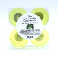 Lemongrass and Sage Scented Gel Candle Tea Lights - 4 pk. (image for) Lemongrass and Sage Scented Gel Candle Tea Lights - 4 pk.