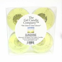Sunshine Scented Gel Candle Tea Lights - 4 pk. (image for) Sunshine Scented Gel Candle Tea Lights - 4 pk.