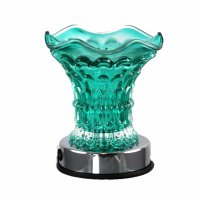 Teal Glass Touch Activation Warmer Diffuser (image for) Teal Glass Touch Activation Warmer Diffuser