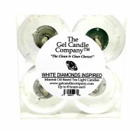 White Diamonds Inspired Scented Gel Candle Tea Lights - 4 pk. (image for) White Diamonds Inspired Scented Gel Candle Tea Lights - 4 pk.